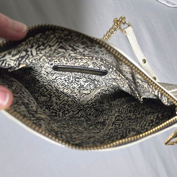 REBECCA MINKOFF WHITE LEATHER CROSSBODY PURSE - Picture 11 of 12